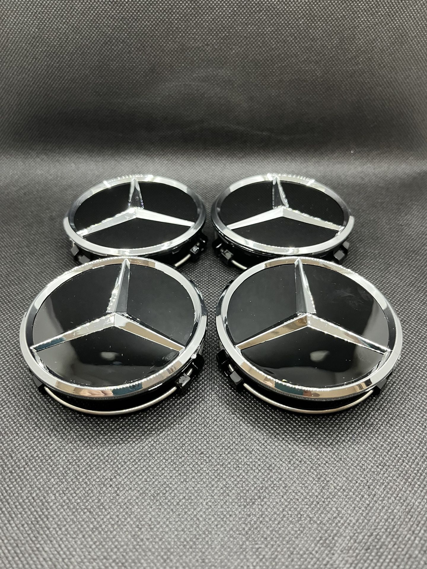 Set Of 4 Fits Mercedes Wheels Rim Cente Caps 75mm