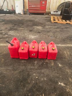 Plastic gas can $5.00 each
