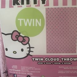 Hello Kitty Twin Pink Throw 