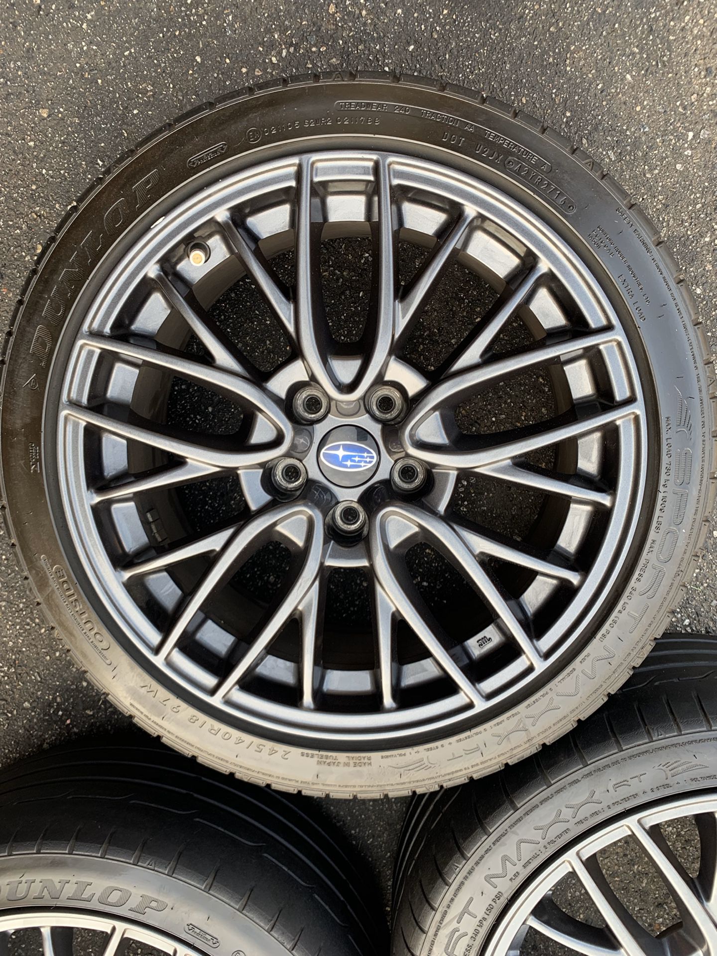 Subaru sti wheels rims Rines tires Wrx Oem Factory 2017