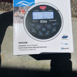  Boss MGR350B Marine Bluetooth Receiver – Waterproof, Built-In Amp 