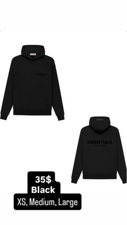 Black Essentials Hoodie