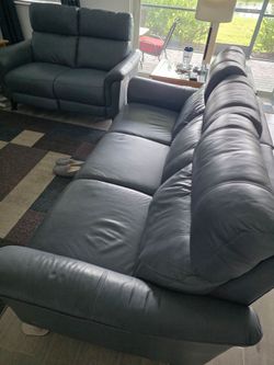 Sofas.   Leather.  Mechanical and USB charger
