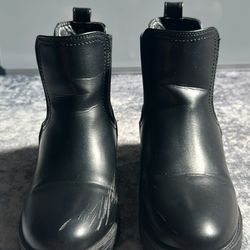 Womens Black Lug Sole Boots