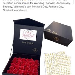 Luxbox Bliss New Luxurious Gift Box W 7” Screen/Roses