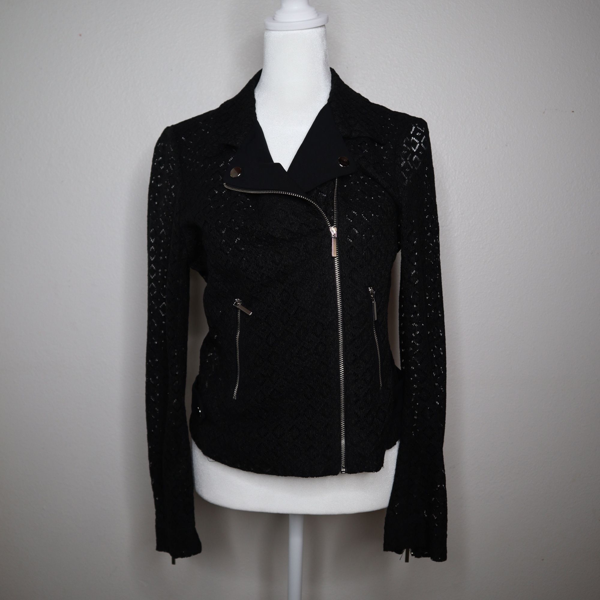 Zara Lace Motorcycle Jacket