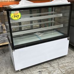 Open box! Polarman ARC-370Z 48″ Square Glass Refrigerated Bakery Display Case with LED Lighting