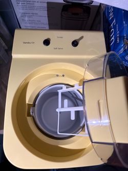 Yellow Ice Cream Maker Machine