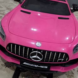 Pink AMG-Style Electric Ride-On Car