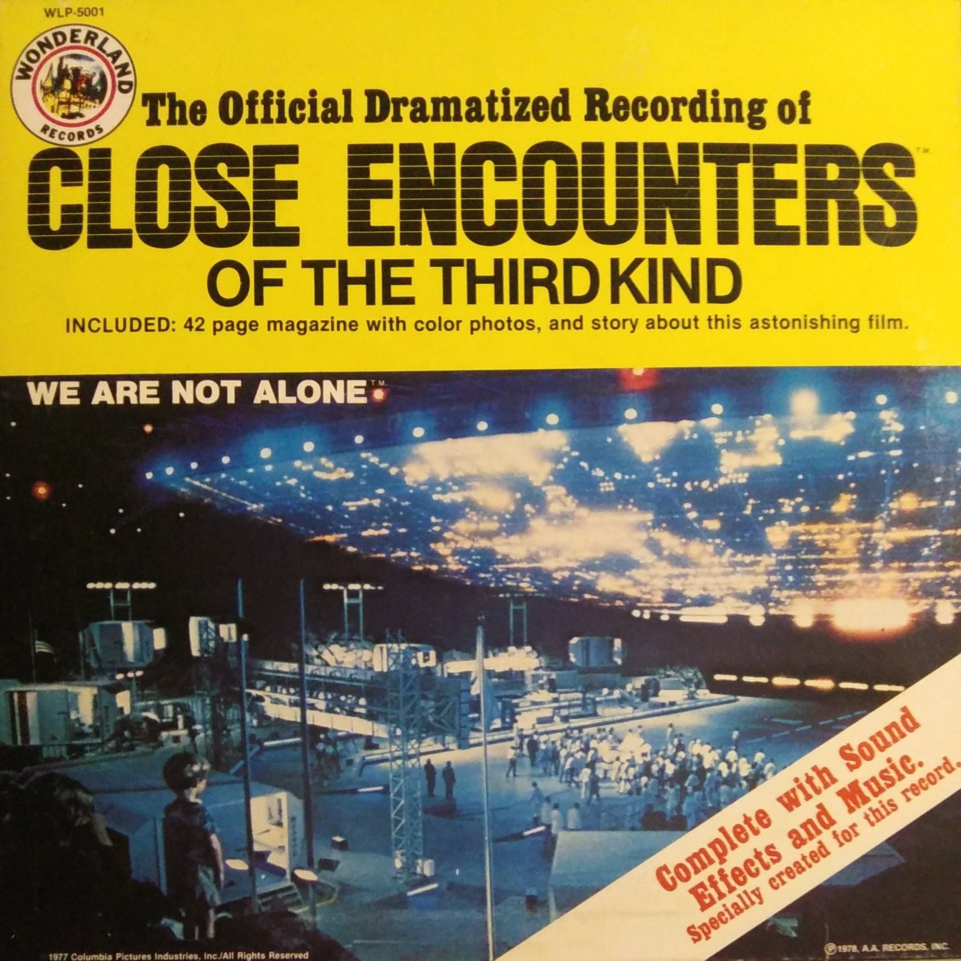 Close Encounters of the 3rd Kind- Movie LP Vinyl Record 1970s