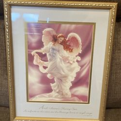 Pre Owned Vintage Art Print Ariel-Heaven’s Morning Star In A Decorative Frame 