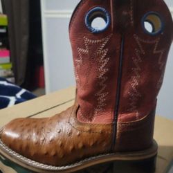 Toddler Boy Real Ostrich Boots Size 11