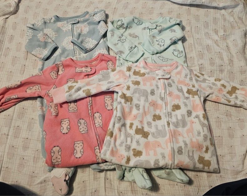 6M Sleep Sacks And Fleece Rompers