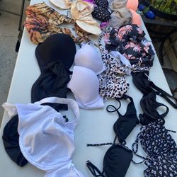 I have sweaters for $5, dresses for $20, blouses for $5, shorts for $5, jeans for $20, trousers for $10, and new beachwear. Make an appointment, and i