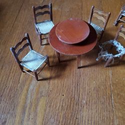 Vintage Doll House Wood Furniture