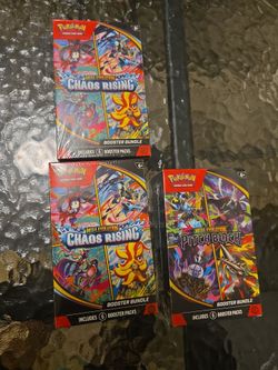 Chaos and pitch black booster bundles pokemon