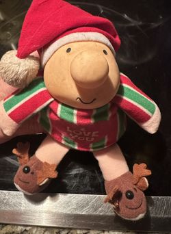 Vintage Ziggy I Love You Reindeer Slipper, Christmas Edition