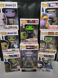 HULK AND THANOS FUNKO POPS