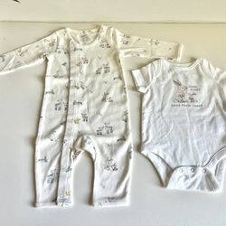 Baby Boy or Girl Unisex 0–3M Organic Cotton Outfit | BabyGap + Pehr | Moving Sale