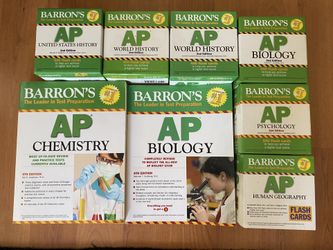Barron’s AP Flash Cards & text Books