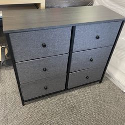 6 Drawer Dresser With Fabric Drawers