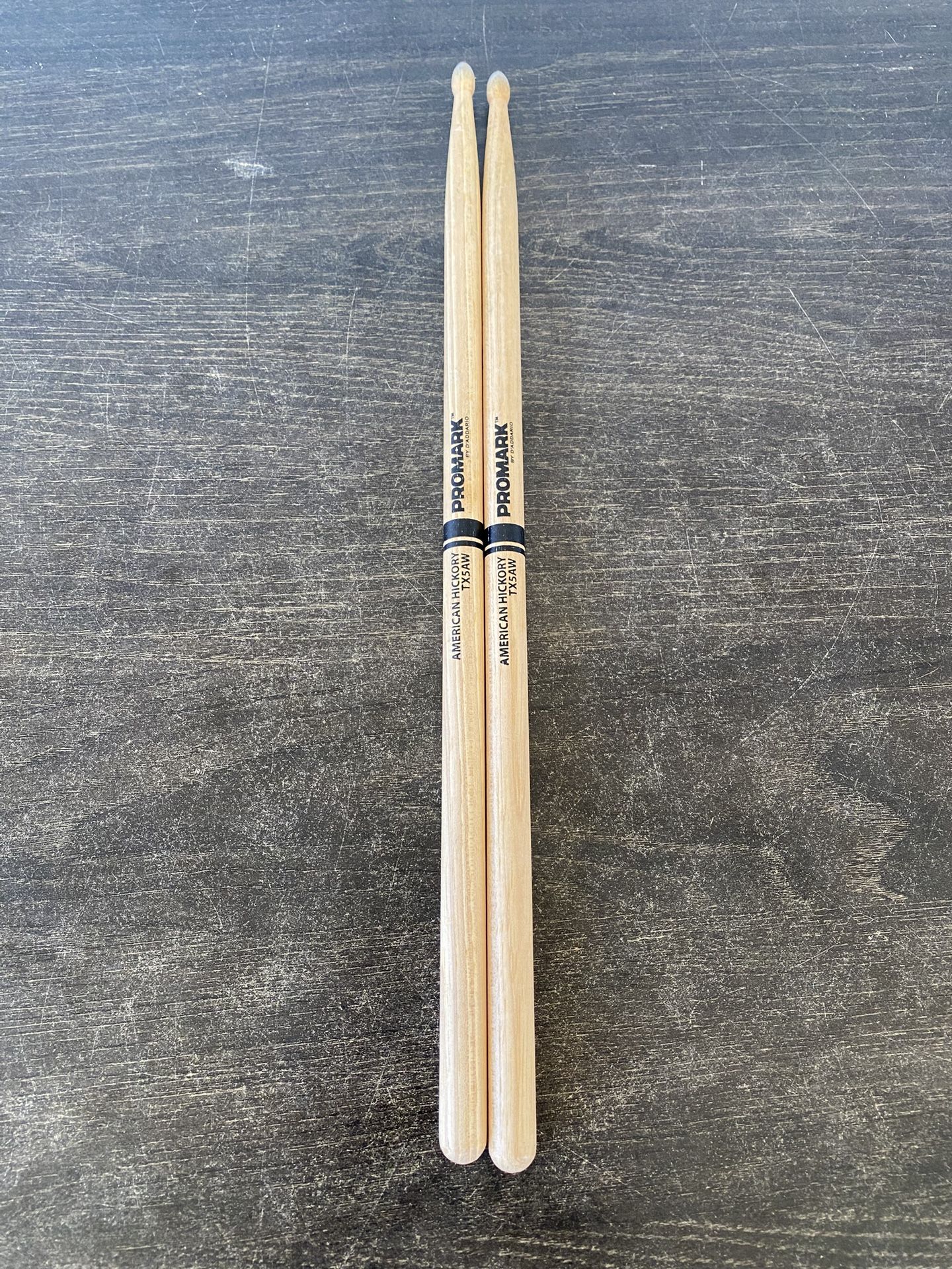 Promark American Hickory Classic 5A Drumsticks, Oval Tip TX5AW