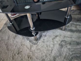 Glass coffee table
