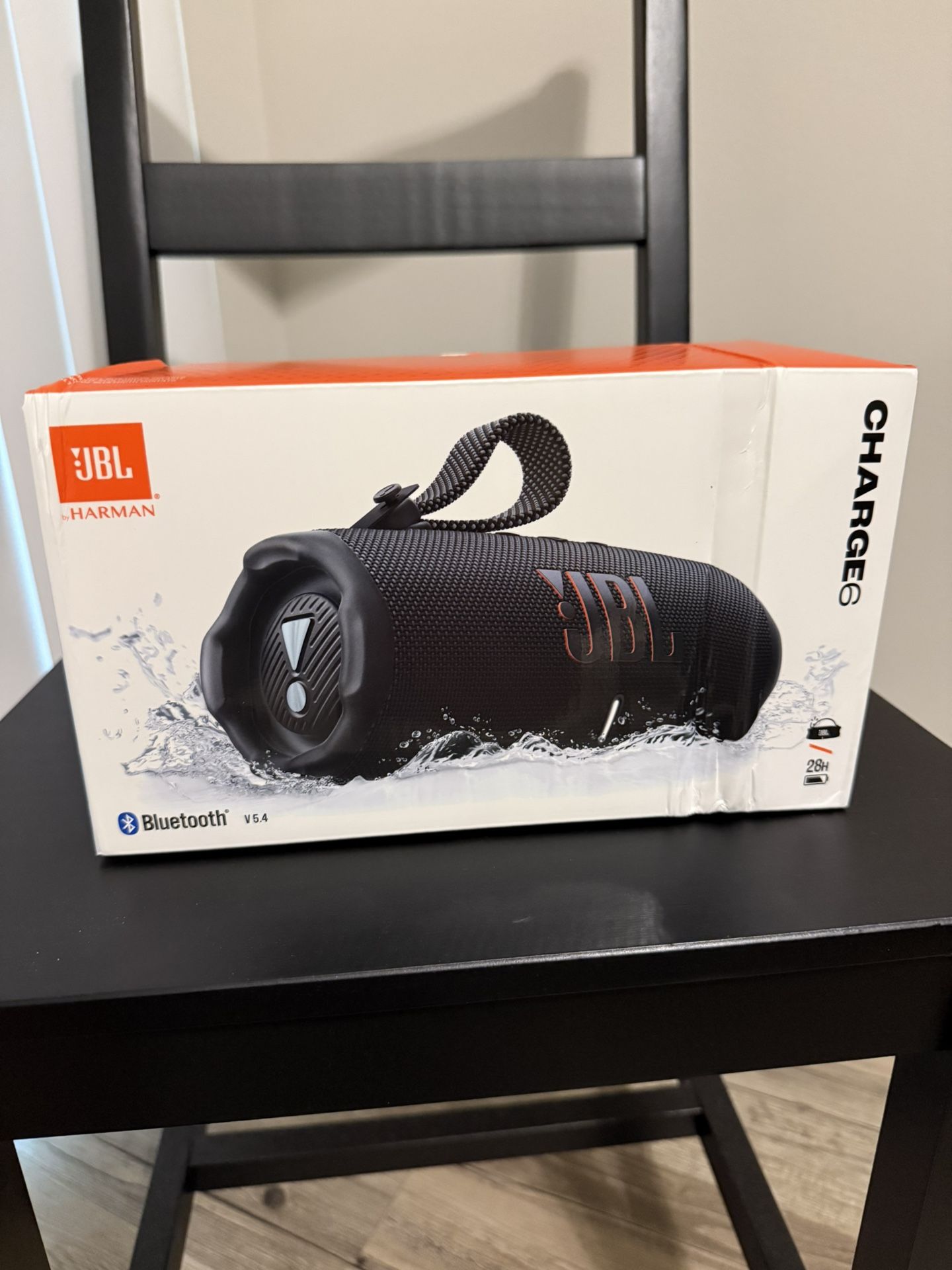 JBL Charge 6 Waterproof Bluetooth Speaker - Black