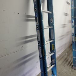 Werner FE1016-2 16 ft. Fiberglass Extension Ladder (15 ft. Reach Height) with 250 lb. Load Capacity