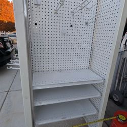 Rolling Display w/Shelves, Hooks & Peg Board  $85 OBO