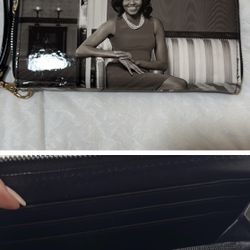 Black And White Women Wallet $25