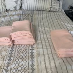 Peach Table Runners