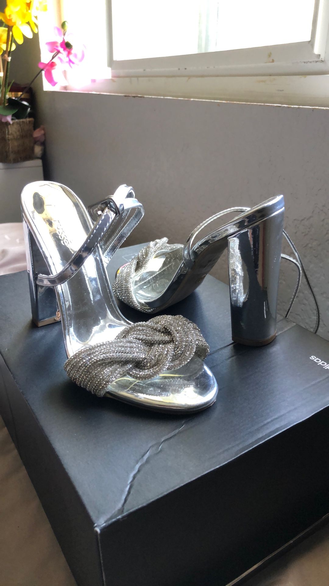 Charlotte russe silver heels