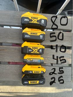 New 20v Dewalt battery $25 n up