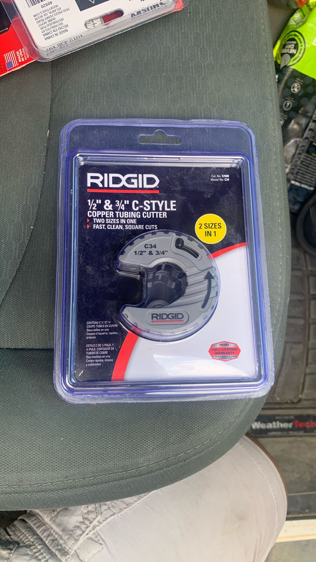 Ridgid 1/2”-3/4” Pipe Cutter