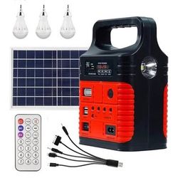 Portable Solar Generator with Panel