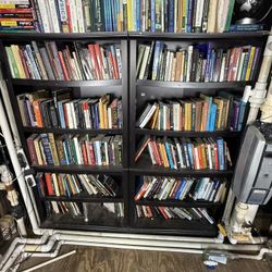 2 Book Shelves 35”W x 70”H