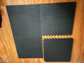 Used 6 tiles ProsourceFit Exercise Puzzle Mat 1/2”, 24 sqft (B)