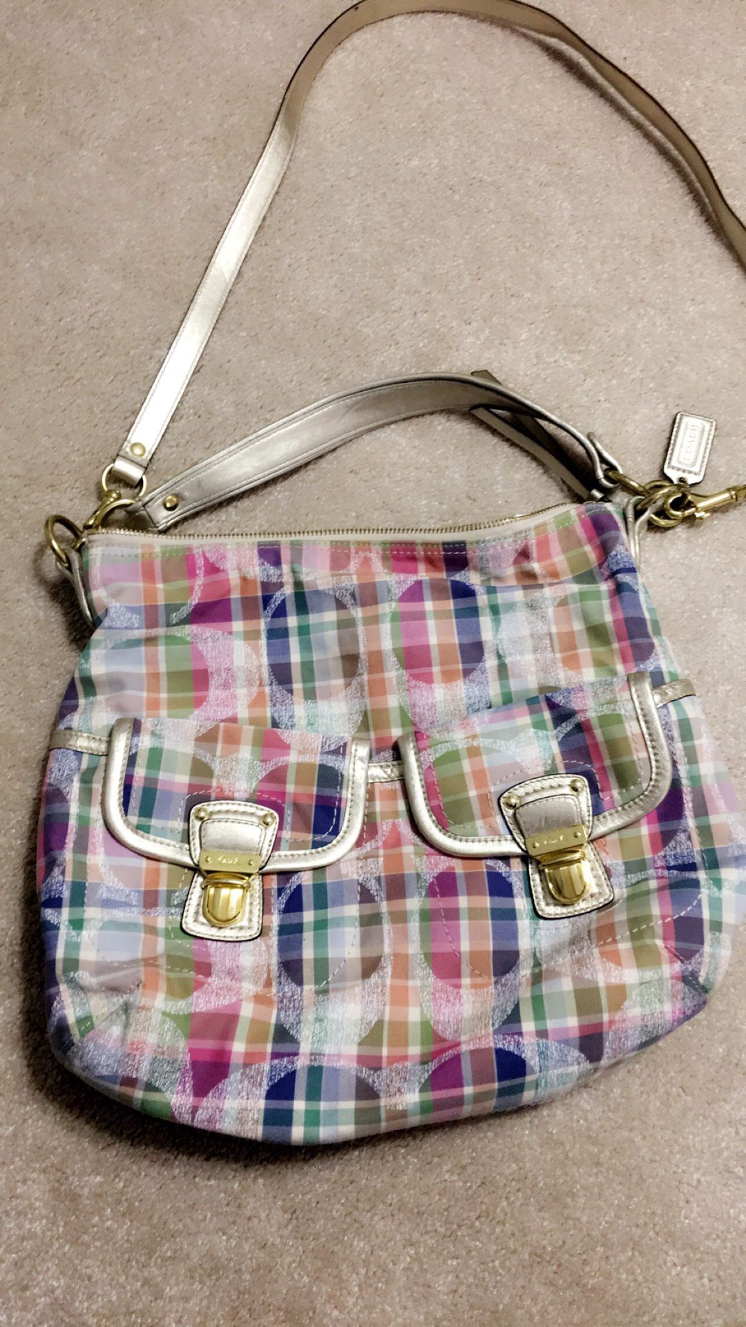 Coach bag with matching wallet