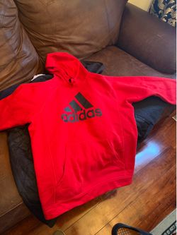 Adidas active wear sports hoodie red, XL, great condition!
