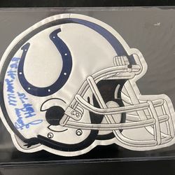 Lenny Moore Autograph Hand Signed Indianapolis Colts #24 HOF 75