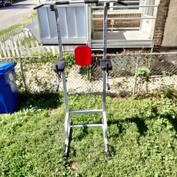 Everyday Essentials Power Tower With Push Up And Workout Dip Station For Home Gym Strength Training 