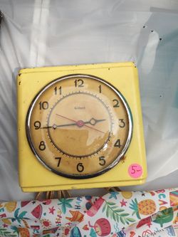 Antique Wall Clock Electric