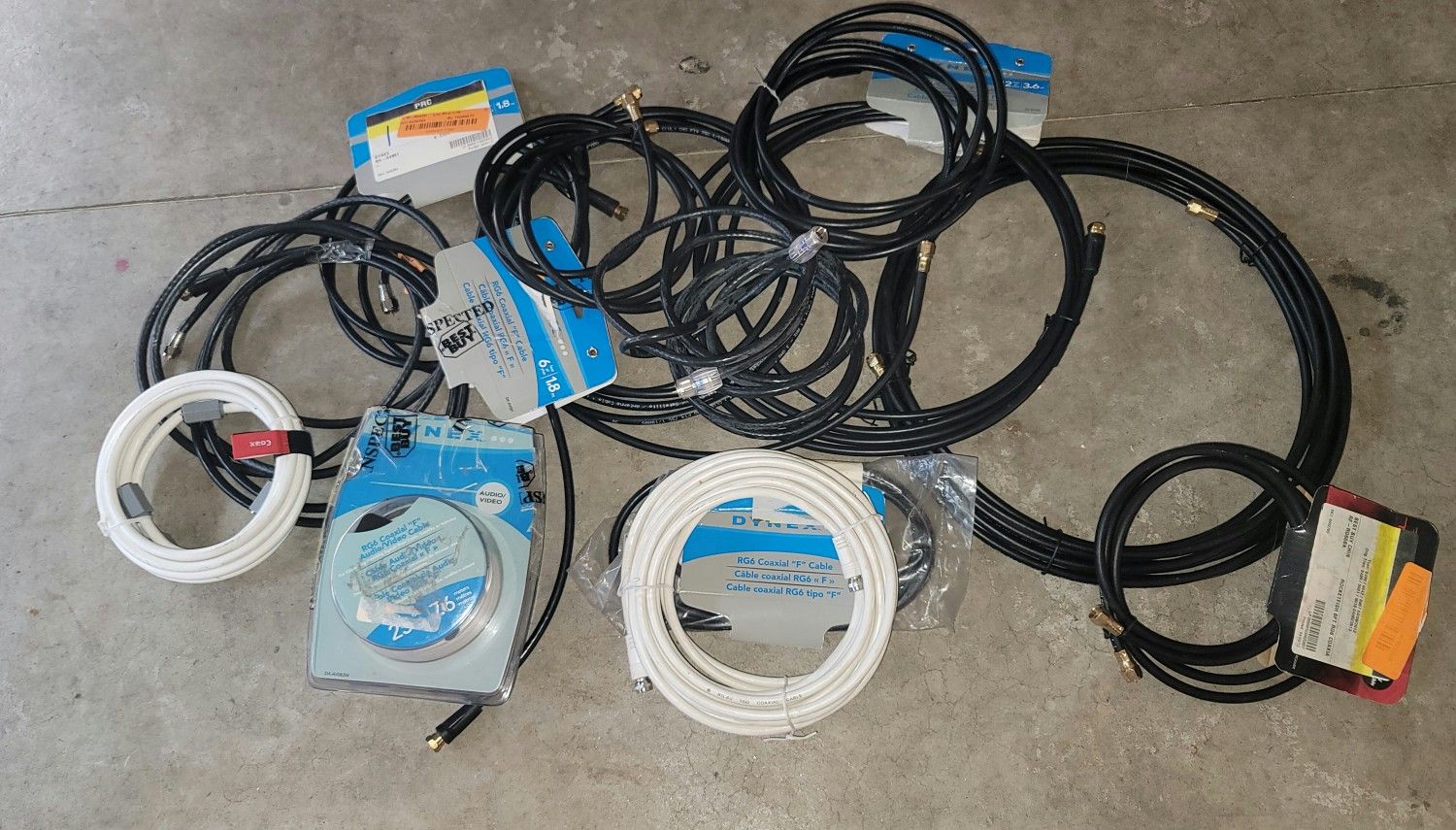 Coax Audio/Video Cables 6' - 25'