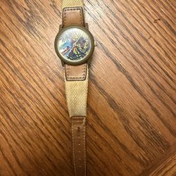Rare Vintage Timex Jungle Cruise Leopard Watch NEEDS Battery 