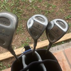 Golf Club Set - Driver, 3,5, Plus Irons Plus Bag 