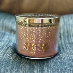 🍓 Strawberry Pound Cake 3-Wick Candle 