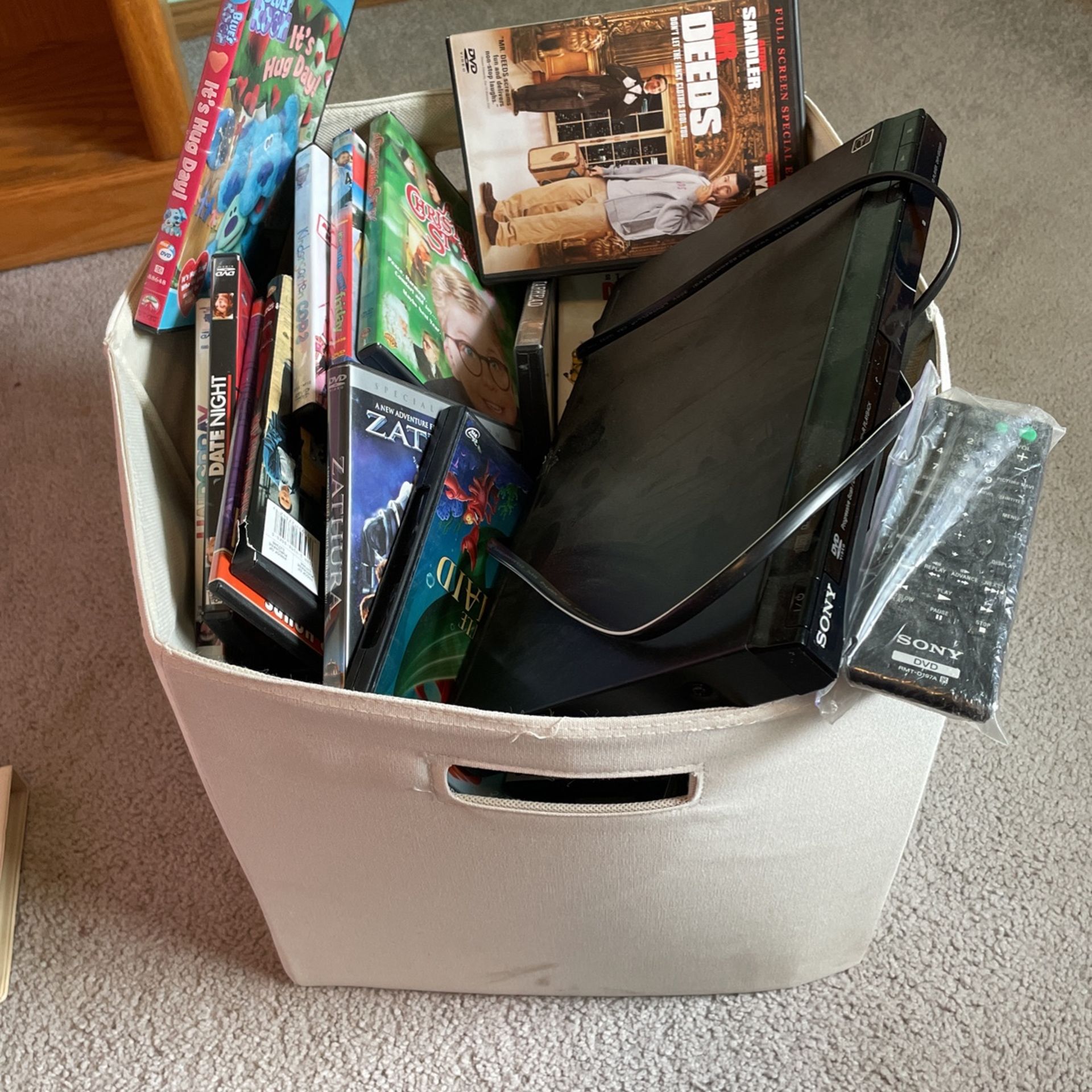 Sony DVD Player Plus A Box Of Movies