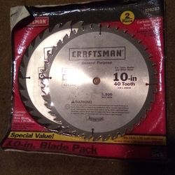 Carbide C100 10-in Blades Two Piece Pack