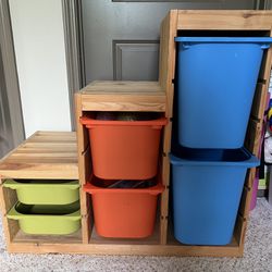 IKEA storage combination with boxes